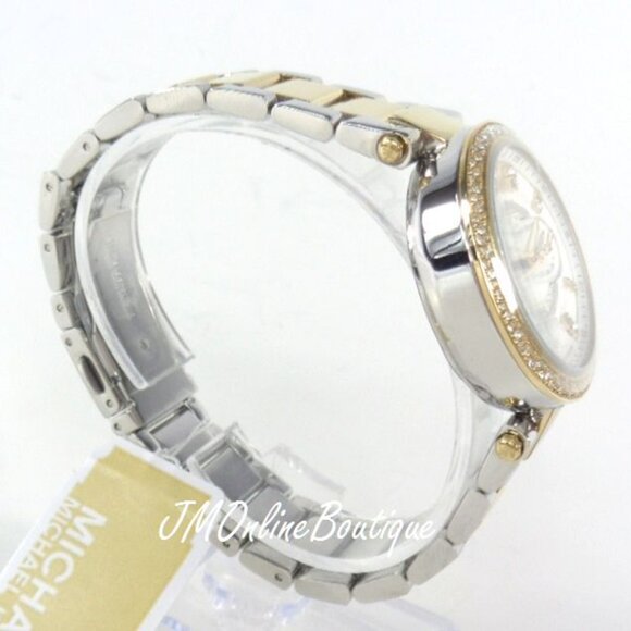 Michael Kors Womens Chronograph Mini Parker Two-tone Watch MK6055 - Picture 4 of 9